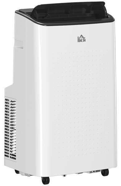 HOMCOM 12,000 BTU Mobile Air Conditioner for Room up to 26m², Smart Home WiFi Compatible, with Dehumidifier, Fan, 24H Timer Aosom UK