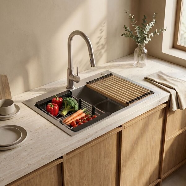 Kitchen sink accessory set 3 pcs. REA Black