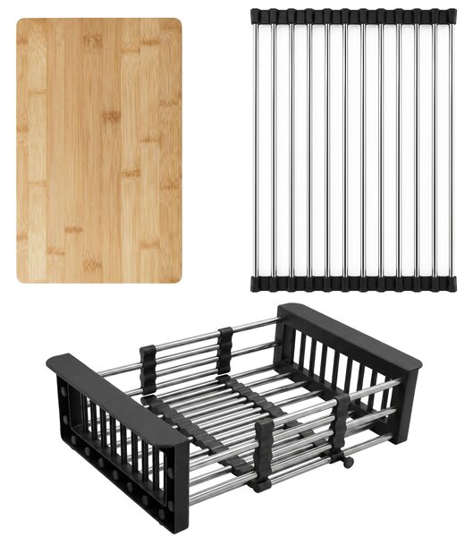 Kitchen sink accessory set 3 pcs. REA Black