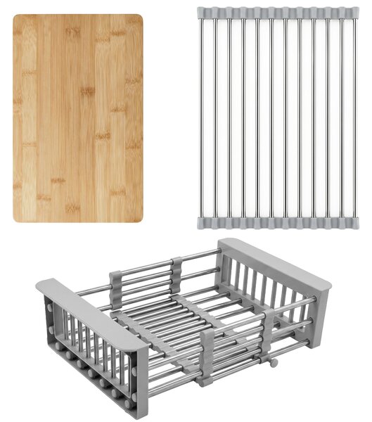 Kitchen sink accessory set 3 pcs. REA Grey