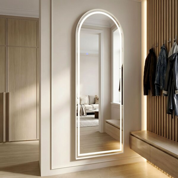 Mirror LED Orbit 50x160cm White