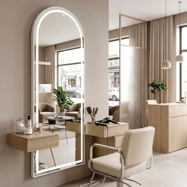 Mirror LED Orbit 50x160cm White
