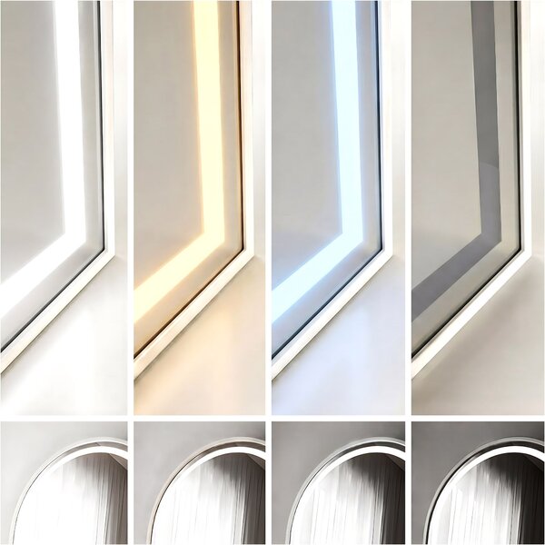 Mirror LED Orbit 50x160cm White