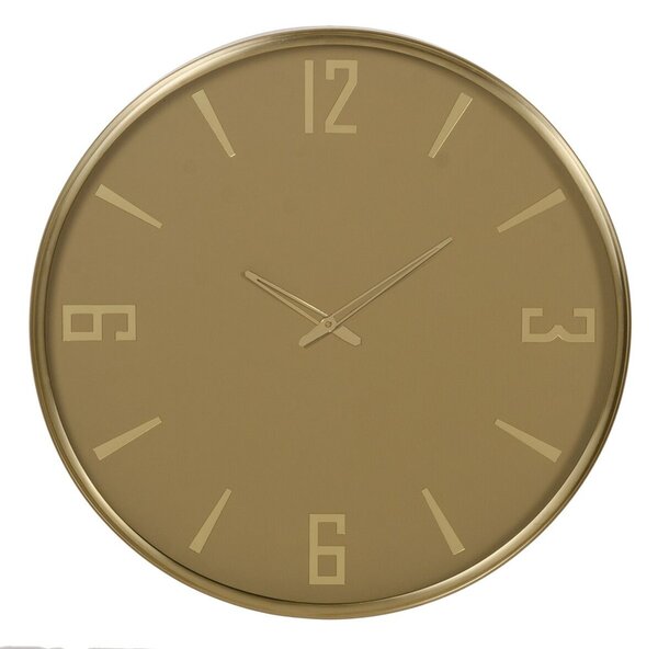 Wall Clock Yellow Crystal Steel 51 x 5 x 51 cm