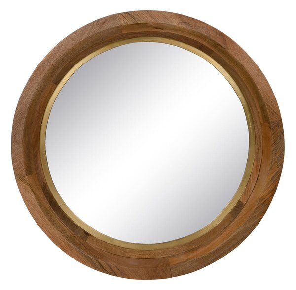 Wall mirror Golden Natural 90 x 7,5 x 90 cm