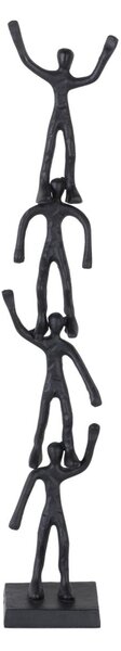 Decorative Figure Black Aluminium 13 x 12 x 75 cm