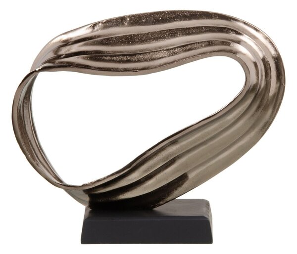 Decorative Figure Black Silver Aluminium 36,8 x 15 x 32 cm