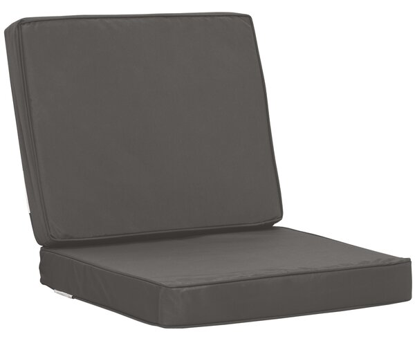 Outsunny Set of 2 Garden Seat and Back Cushion Set, Replacement Cushions for Outdoor Furniture w/ Seat Cushion & Back Cushion, Dark Grey Aosom UK