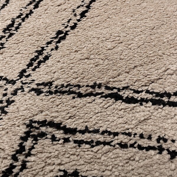 Royal Nomadic Living sand/black Rug 120x170cm