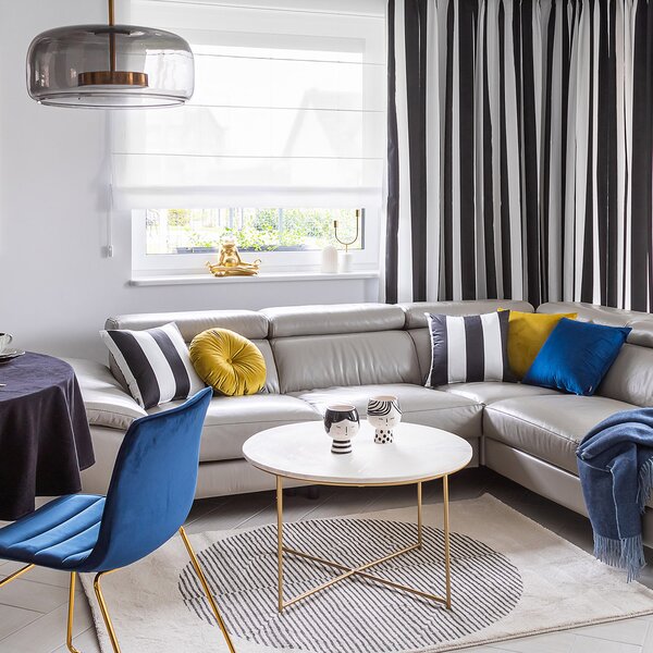 Sevilla paper white/grey Rug 120x170cm