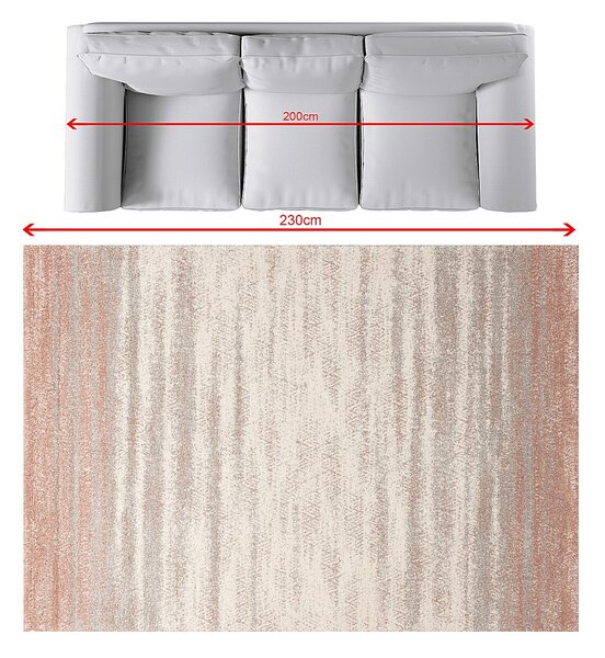 Softness cream/nude rose 160x230cm rug