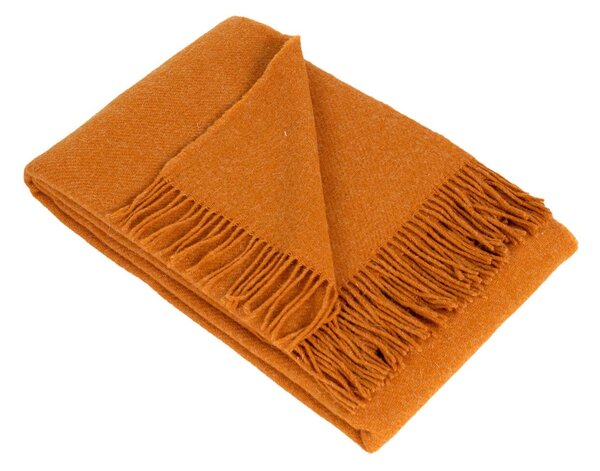 Zeeland blanket 140x200cm melange mustard