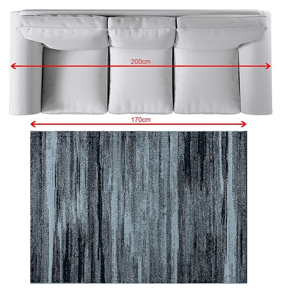 Sevilla sky blue/frost grey Rug 120x170cm