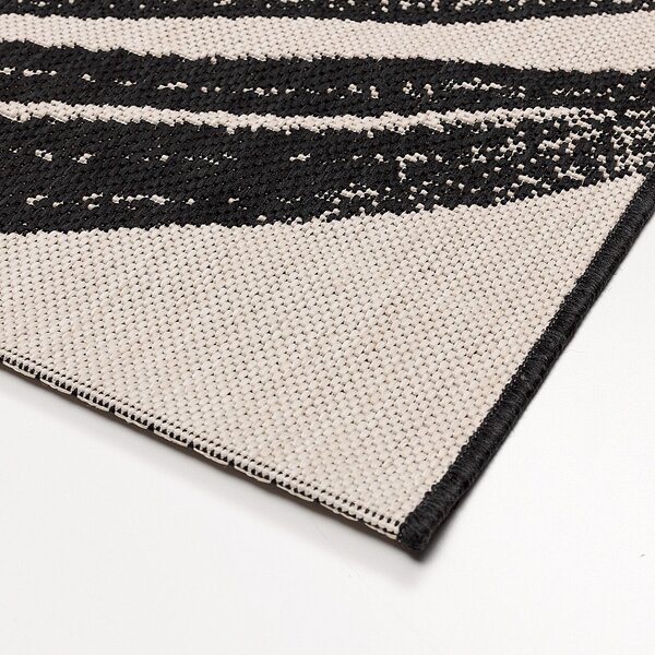 Lineo beige/black carpet 120x170cm