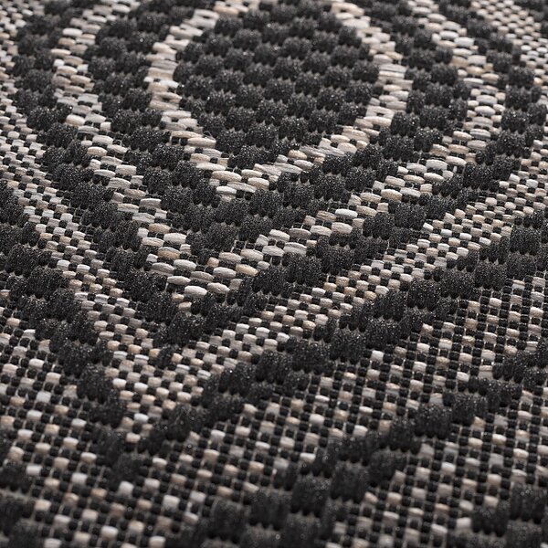 Breeze black/ clif grey Rug 120 x 170 cm