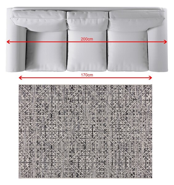 Rug Breeze beige/charcoal grey 120x170cm