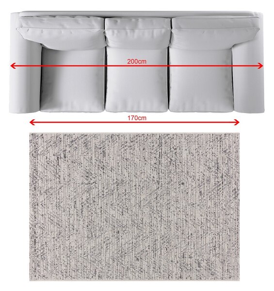 Rug Breeze charcoal/grey 120x170cm