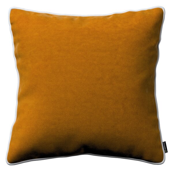 Bella velvet cushion cover with piping