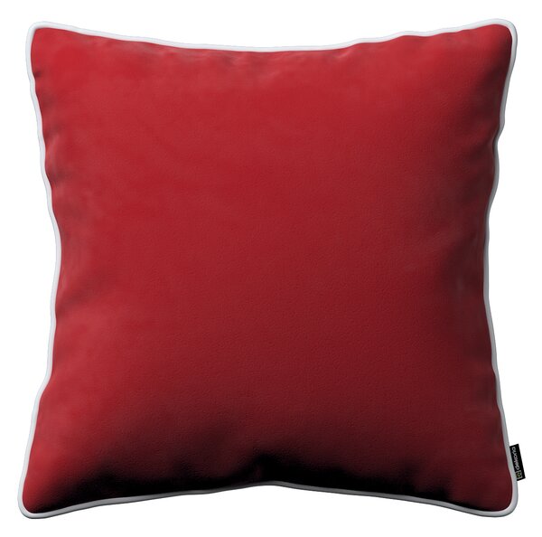 Bella velvet cushion cover with piping