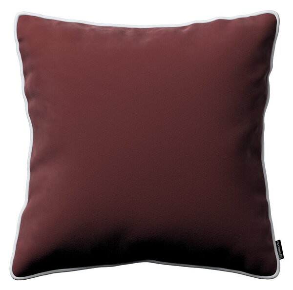 Bella velvet cushion cover with piping