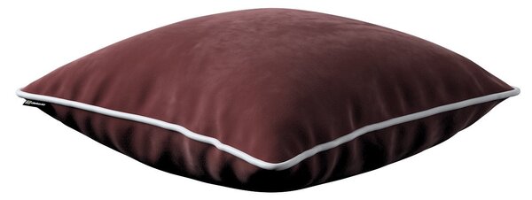 Bella velvet cushion cover with piping