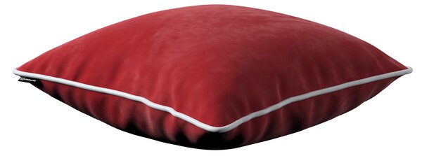 Bella velvet cushion cover with piping