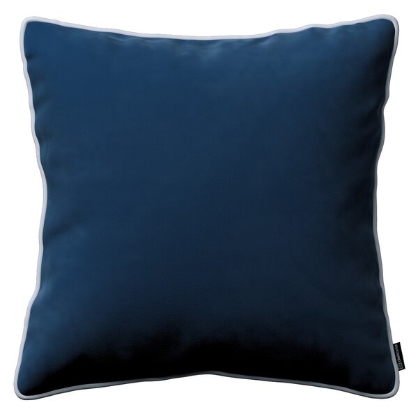 Bella velvet cushion cover with piping