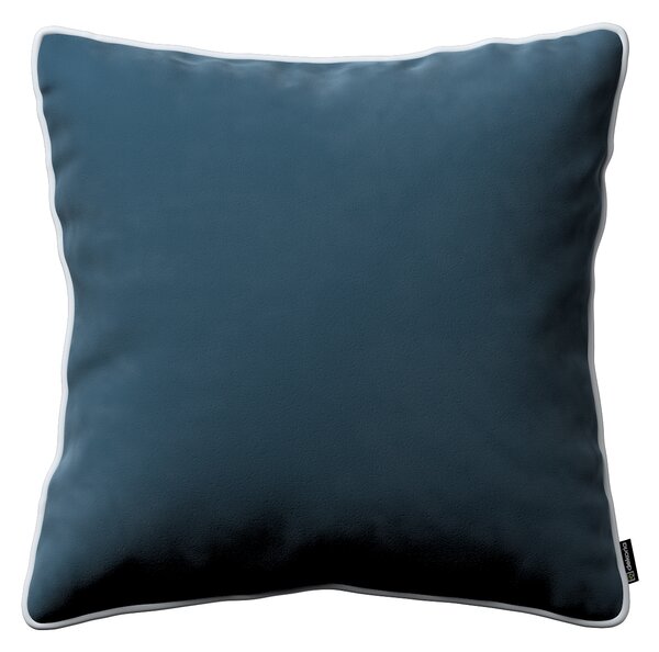 Bella velvet cushion cover with piping