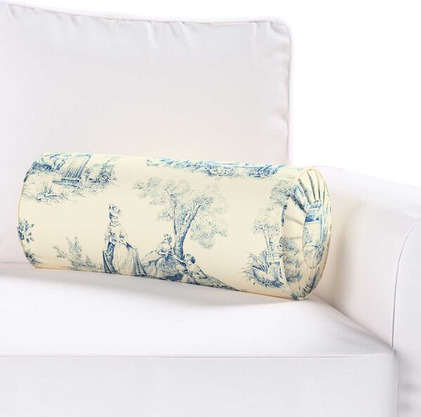 Bolster cushion with pleats