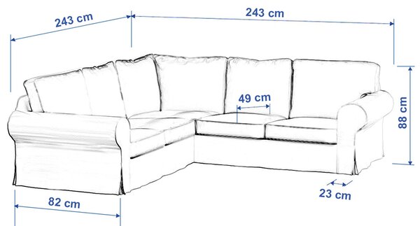 Ektorp corner sofa cover