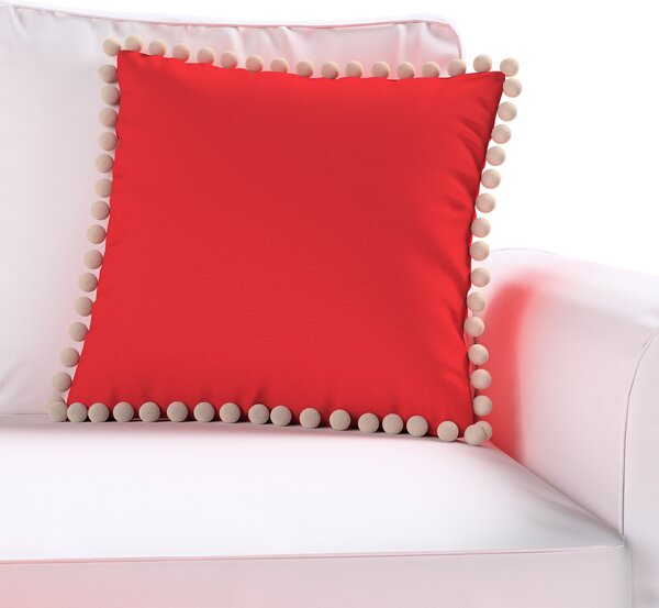 Daisy cushion covers with pom poms