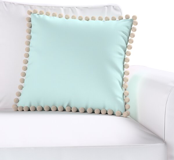 Daisy cushion covers with pom poms