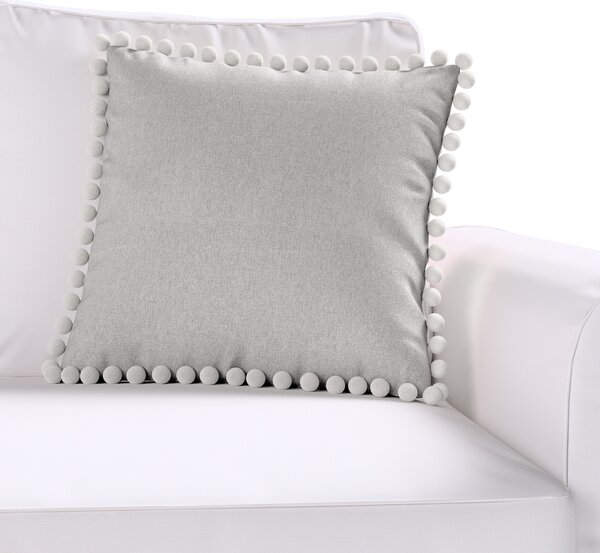 Daisy cushion covers with pom poms