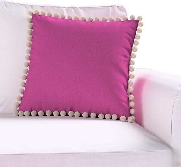 Daisy cushion covers with pom poms