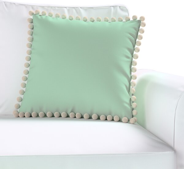 Daisy cushion covers with pom poms