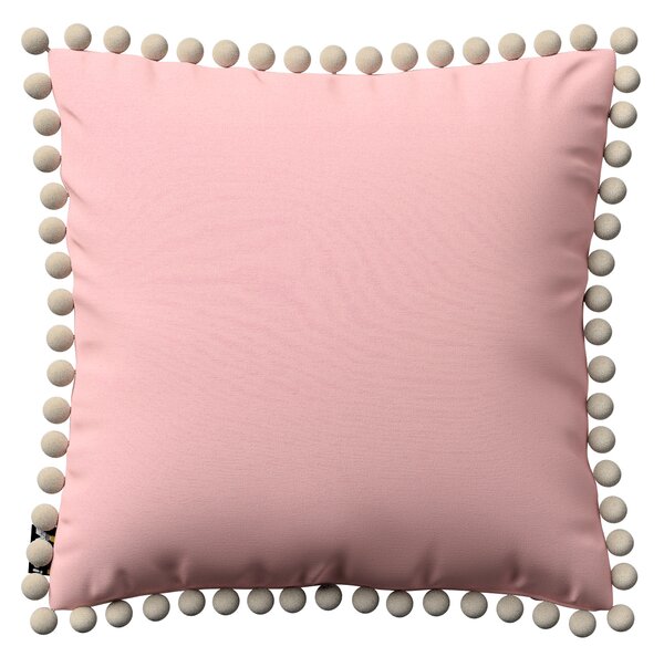 Daisy cushion covers with pom poms