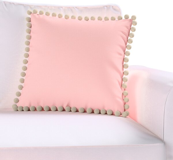 Daisy cushion covers with pom poms