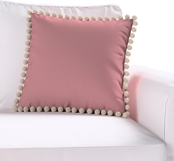 Daisy cushion covers with pom poms