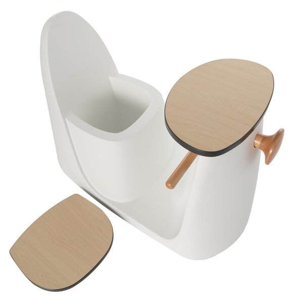 2-in-1 table chair Vespo white