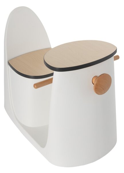 2-in-1 table chair Vespo white