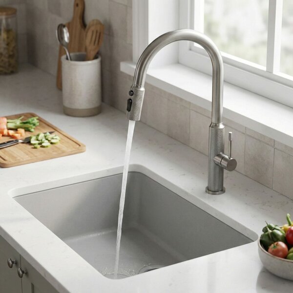 Kitchen faucet Rea Master Brush Nickel