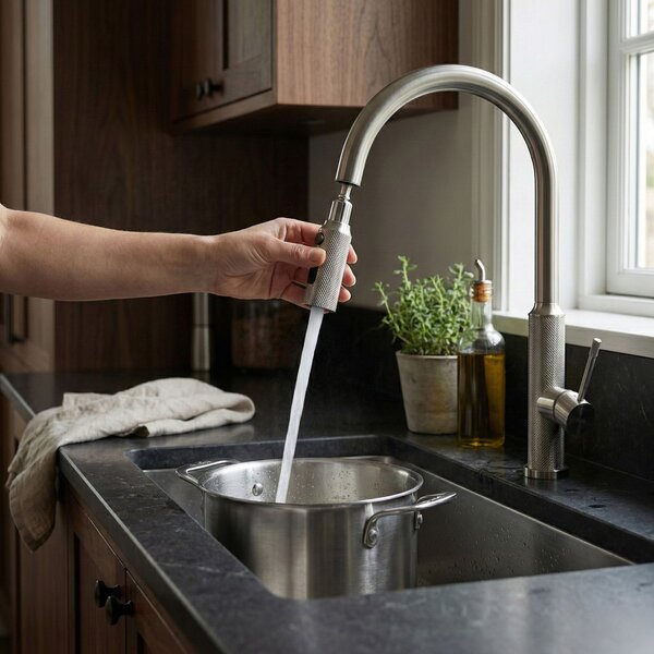 Kitchen faucet Rea Master Brush Nickel