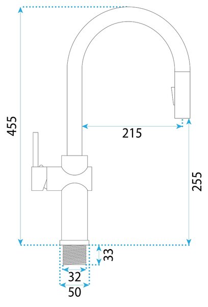 Kitchen faucet Fresh High Black