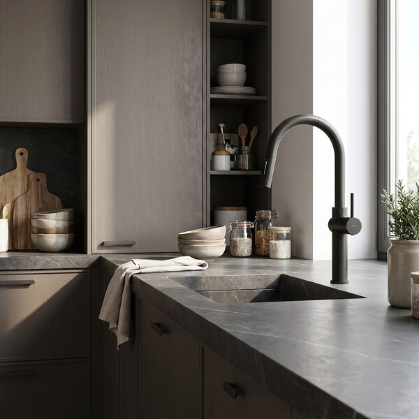 Kitchen faucet Fresh High Black