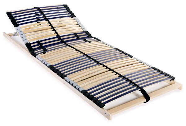 Slatted Bed Base with 42 Slats 7 Zones 80x200 cm