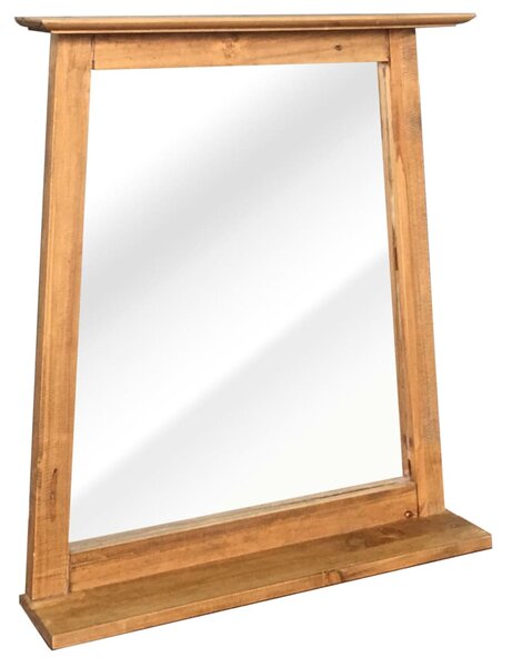 Bathroom Mirror Solid Pinewood 70x12x79 cm