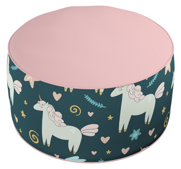 Two-coloured Coli pouf