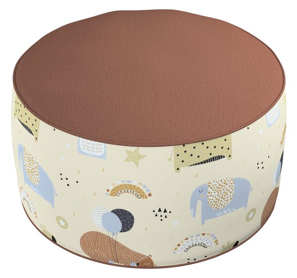 Two-coloured Coli pouf