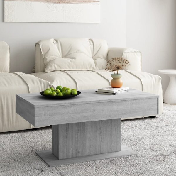 Coffee Table Grey Sonoma 96x50x45 cm Engineered Wood