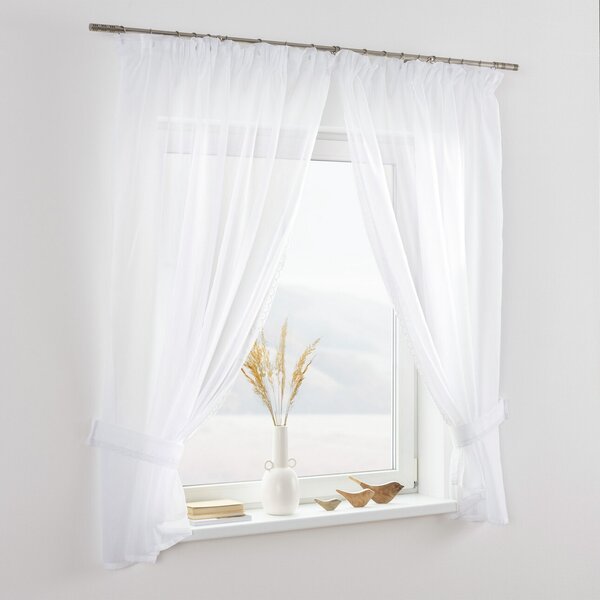 Lily ecru voile curtains - Set of 2